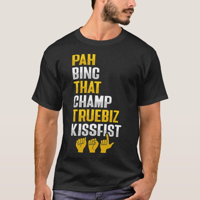 Asl Hand Gesture Döv Medvetenhet om hörselnedsättn T Shirt (Framsida)