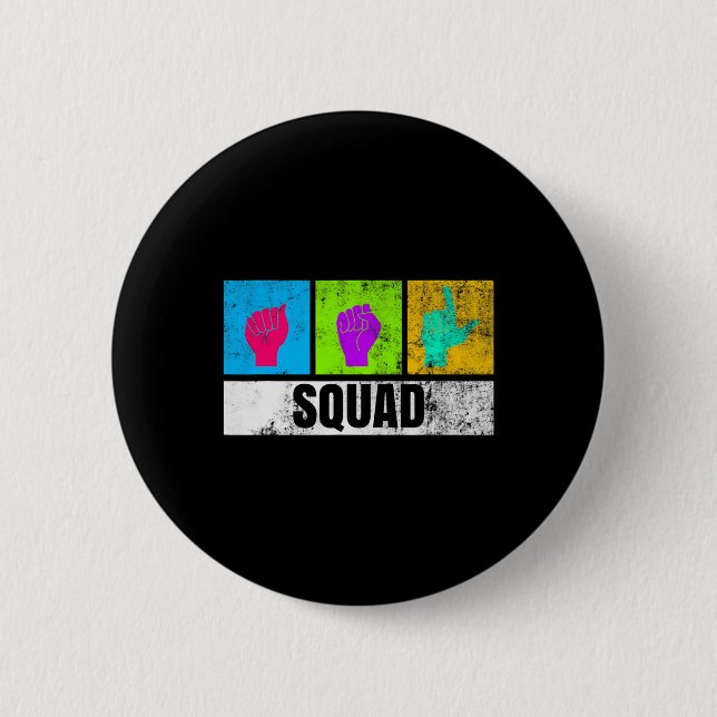 ASL Hand-teckenspråk för Dövets Pride och Dövets A Knapp (Framsida)