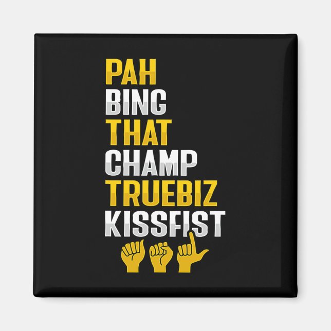 Asl Handgestikulering döv hörselnedsättning Medvet Magnet (Framsidan)