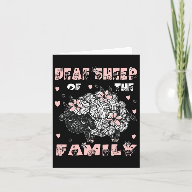 Asl Handgestikulering Hand Teckenspråk Hörselnedsä Kort (Framsida)