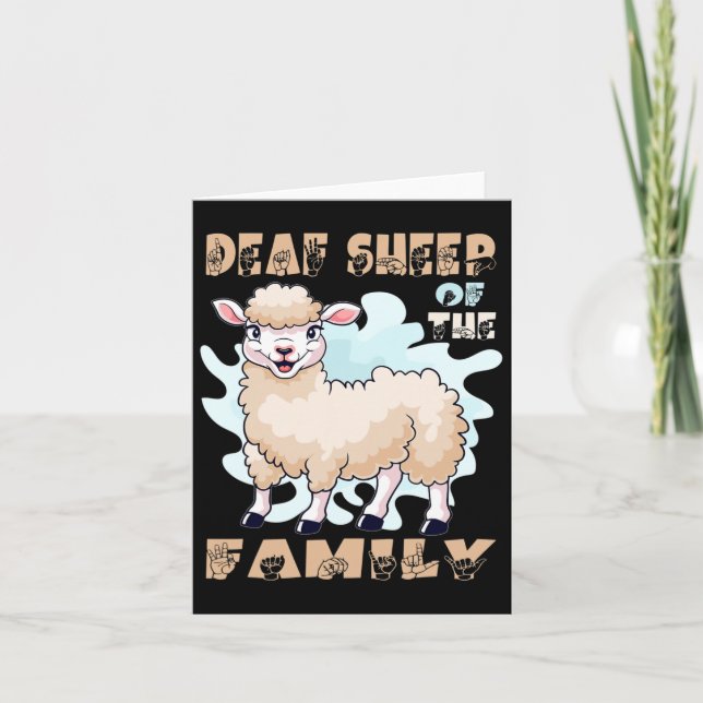 Asl Handgestikulering Handtecken Teckenspråk Hörse Kort (Framsida)