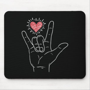 Asl Heart I Kärlek You Hand Sign Language Valentin Musmatta
