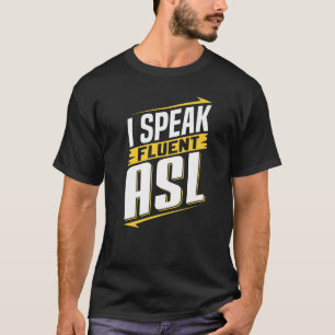ASL I-Döv för språktilldelning för lyssnarskyltsig T Shirt