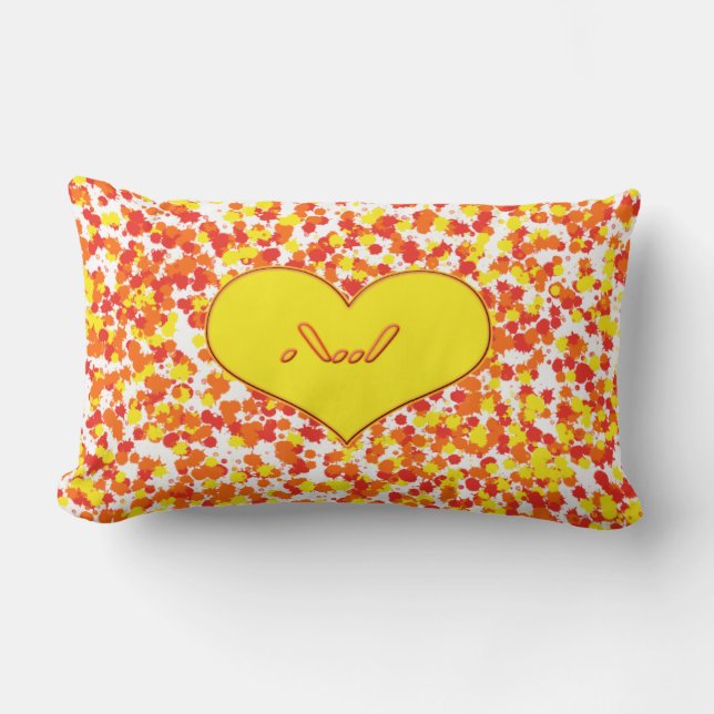 ASL-I Kärlek Du med hjärtat av Shirley Taylor Lumbarkudde (Framsida)