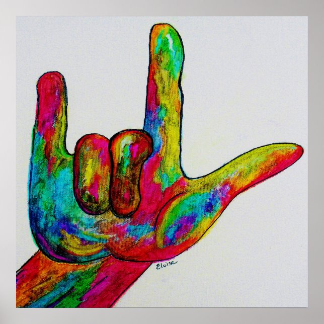 ASL I KÄRLEK DU POSTER (Framsidan)