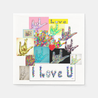 ASL I Kärlek You Medley Pappersservett