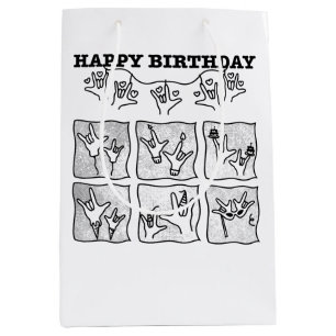 ASL ILY Besatthet - Grattis på födelsedagen!