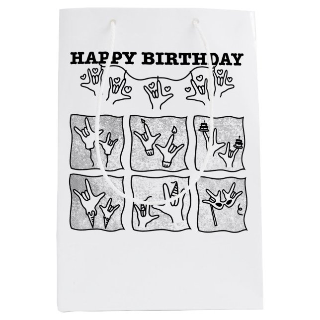 ASL ILY Besatthet - Grattis på födelsedagen!  (Framsidan)