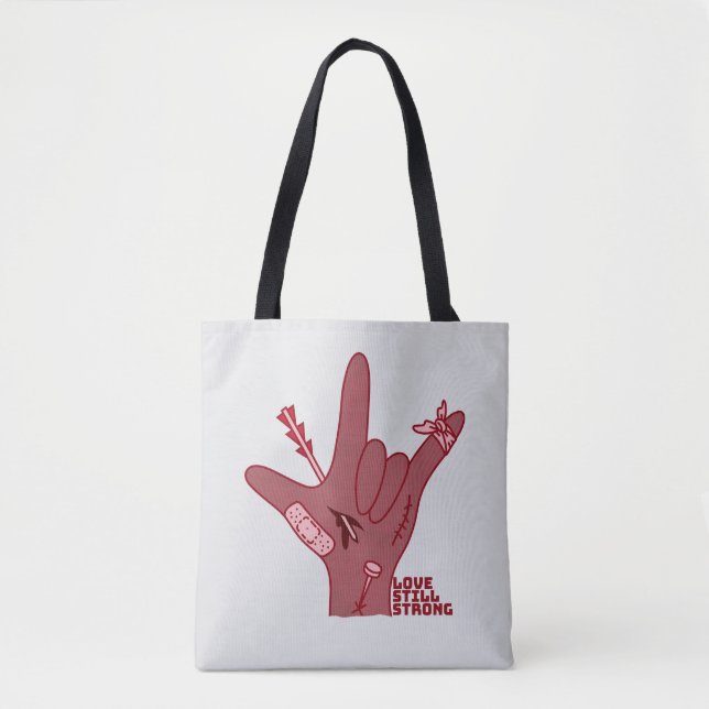 ASL ILY Design - Kärlek Sårad Men Fortfarande Star Tygkasse (Framsida)