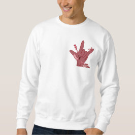 ASL ILY Design - Love Wounded But Still Strong Lång Ärmad Tröja