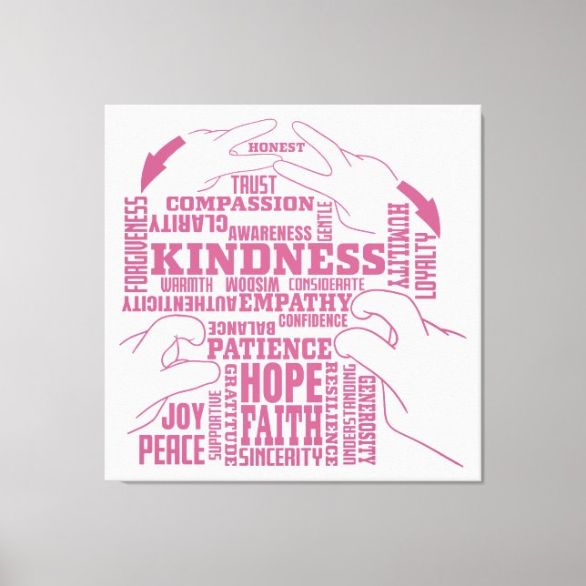 ASL - Inner Beauty - Döv Culture "Vee Vee Design"  Canvastryck (Framsida)