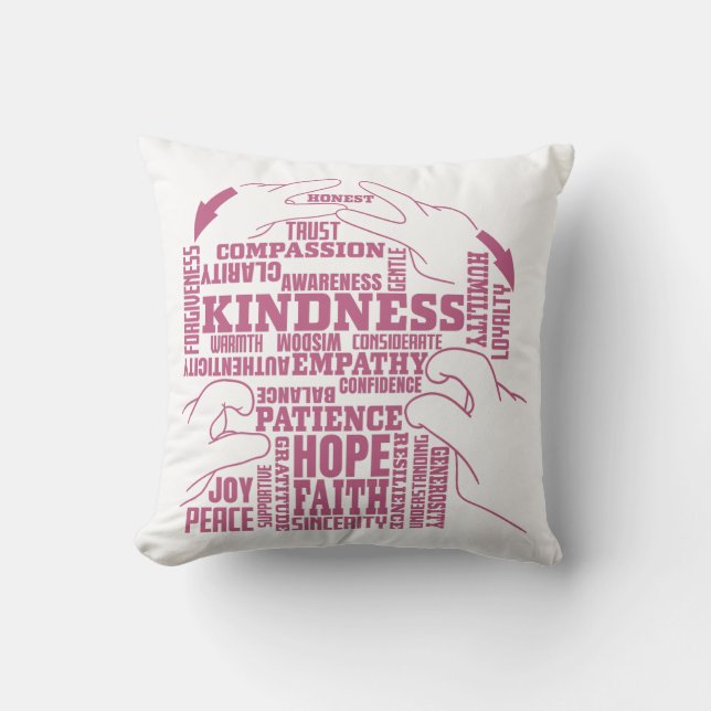 ASL - Inner Beauty - Döv Culture "Vee Vee Design"  Kudde (Framsida)