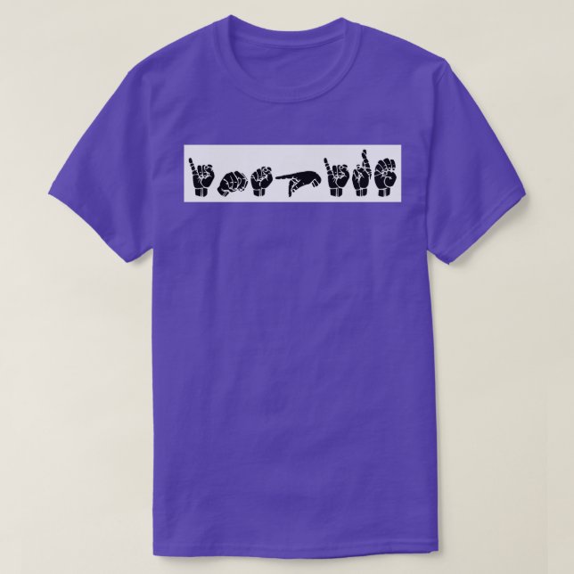 ASL INSPIRE American Sign Language Design 1 T Shirt (Design framsida)