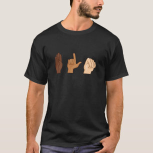 ASL-jämlikhetsgåva för BLM-teckenspråk T Shirt