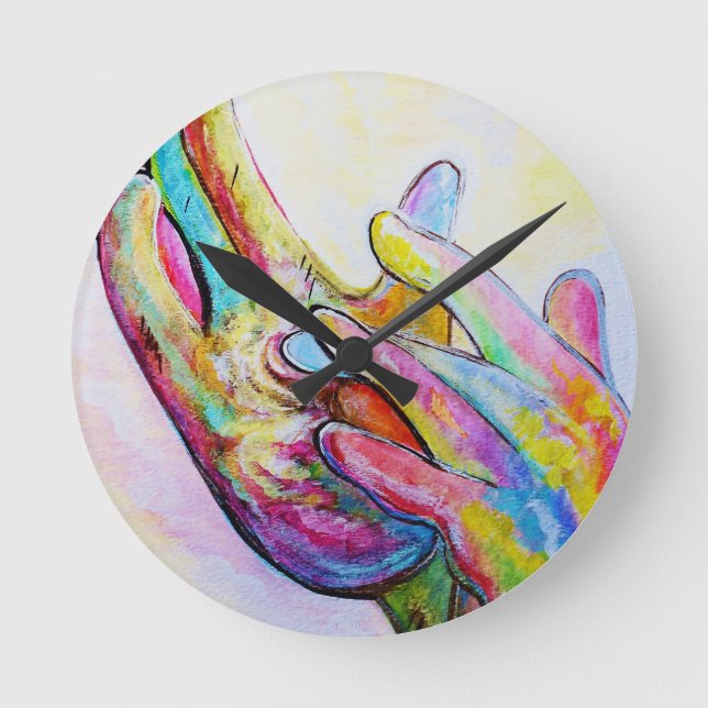 ASL Jesus Rund Klocka (Framsida)