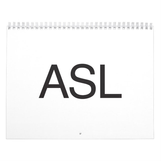 Asl Kalender (Omslag)