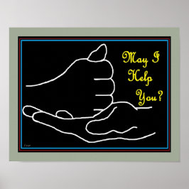 ASL kan jag hjälpa dig? Poster
