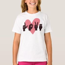 ASL Kärlek IV - Alla hjärtans dag T Shirt