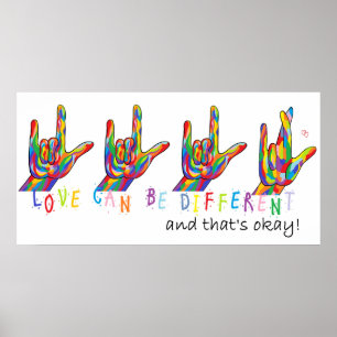 Asl-kärlek kan vara olik poster