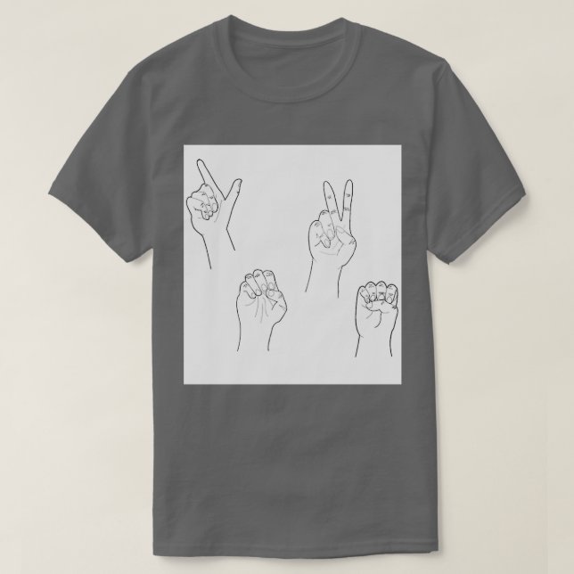 ASL KÄRLEK MÖNSTER T SHIRT (Design framsida)