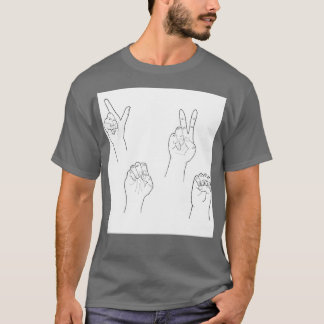 ASL KÄRLEK MÖNSTER T SHIRT
