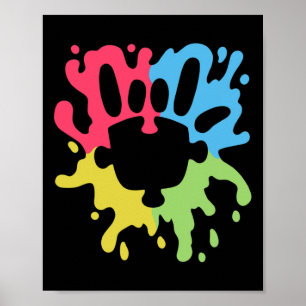 ASL Kärlek undertecknar icke-verbal autism-support Poster