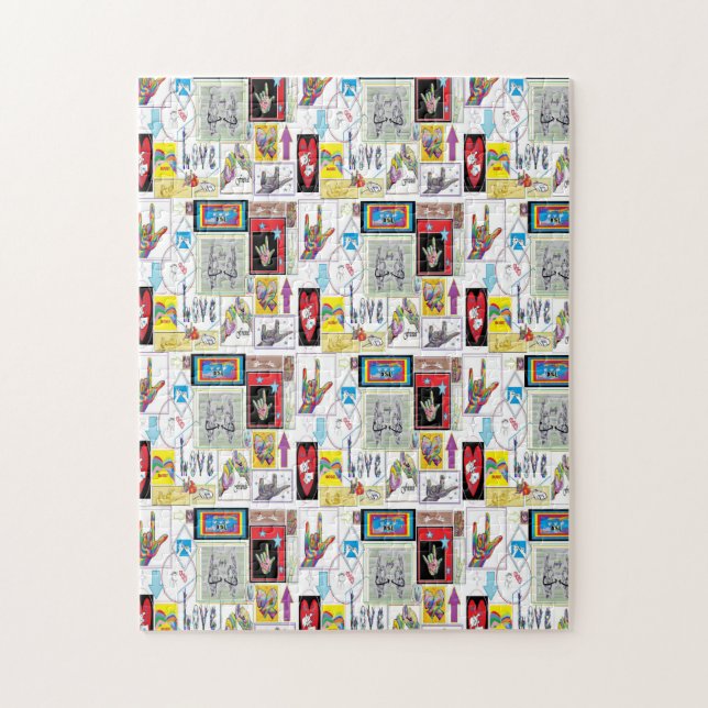 Asl-konstmedley Pussel (Vertikal)