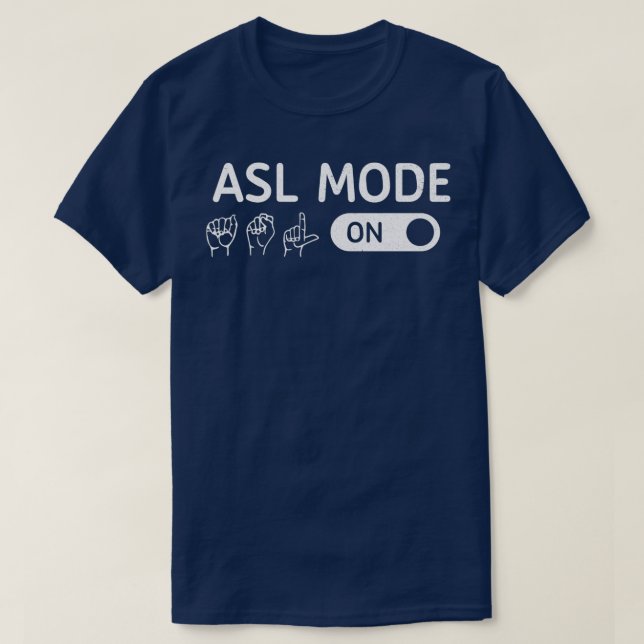 ASL-läge på tolköversättarens handskylt Langu T Shirt (Design framsida)