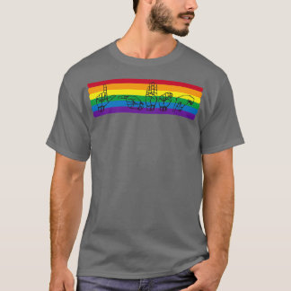 ASL LGBTQ Rainbow T Shirt