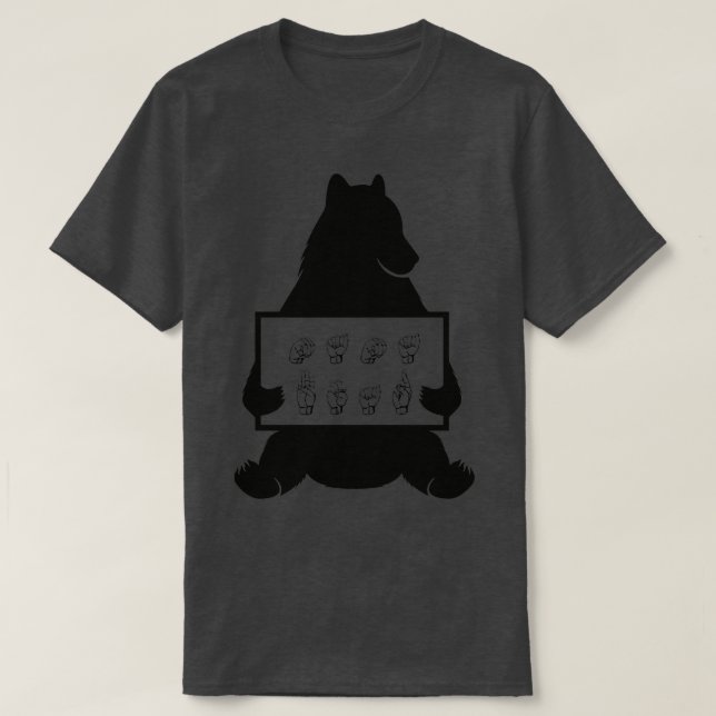 ASL Mamma Bear T Shirt (Design framsida)