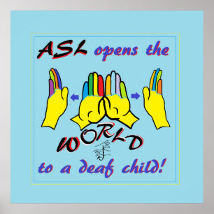 ASL Öppnar världen Poster