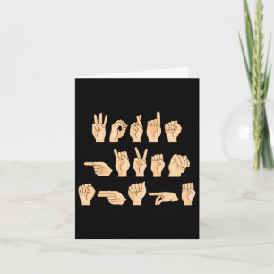 Asl Ord med Shape American Sign Language 1 Kort