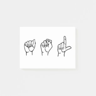 ASL POST-IT BLOCK