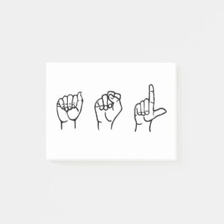 ASL POST-IT BLOCK