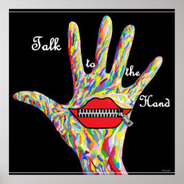 ASL Prata med handen! Poster