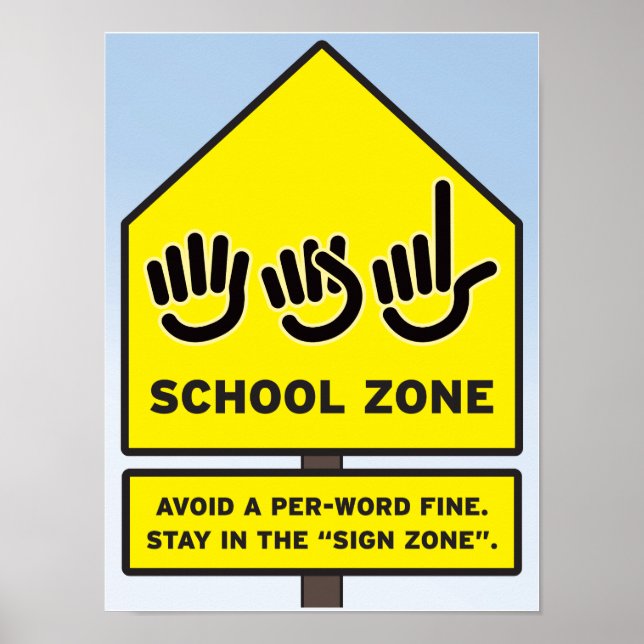 ASL School Zon Poster (Framsidan)