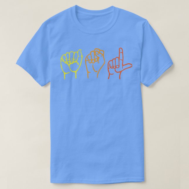 ASL Sign T Shirt (Design framsida)