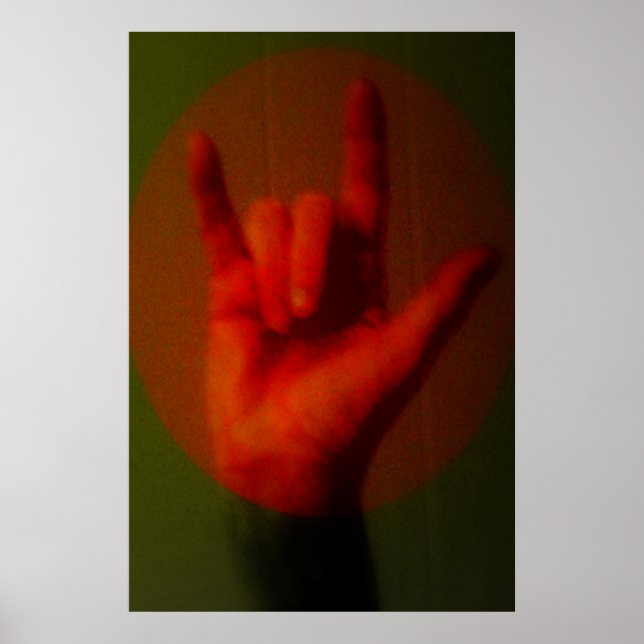 ASL-signera I Kärlek Du Poster (Framsidan)