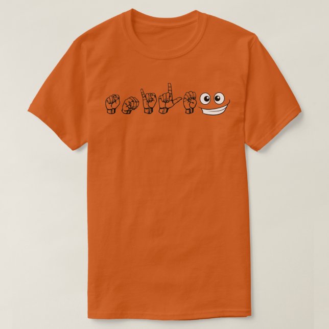 ASL Smile T Shirt (Design framsida)