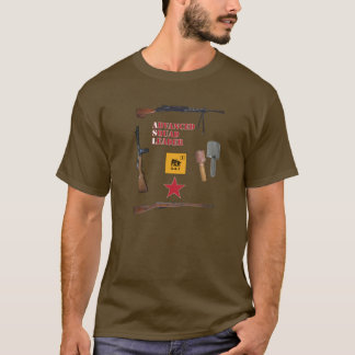 Asl-sovjet 1st fodrar squaden med vapengränsen t-shirt