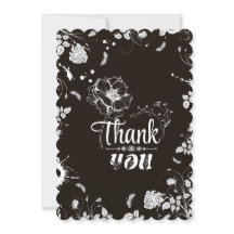 ASL "Tack" med blommande tema