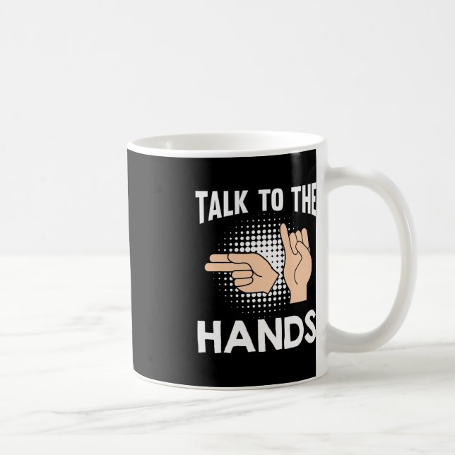 ASL Talk to Händer American Sign Language 1 Kaffemugg (Höger)