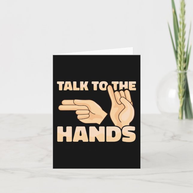 ASL Talk to Händer American Sign Language 2 Kort (Framsida)