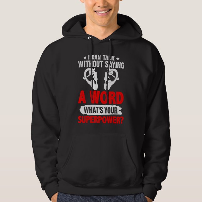 ASL-teckenspråk för Döv Pride kan tala utan Sayi Hoodie (Framsida)