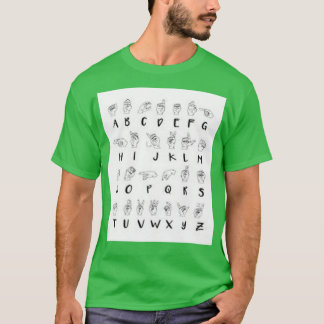 ASL-teckenspråksalfabet T Shirt