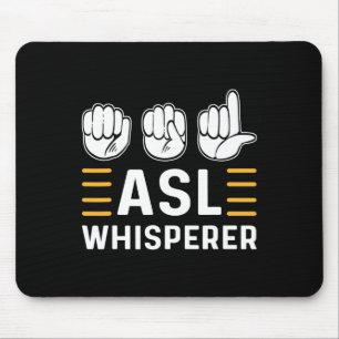 Asl tolk. Asl medvetenhet Hand Teckenspråk döv Musmatta