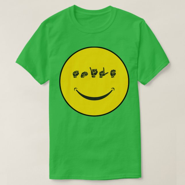 ASL-tolk för fingeravstavstolerans T Shirt (Design framsida)
