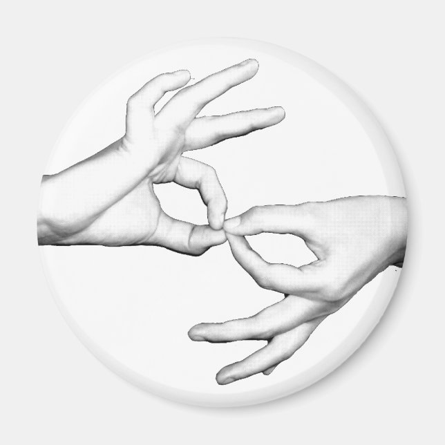 ASL-tolk Magnet (Framsidan)