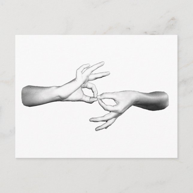 ASL-tolk Vykort (Framsida)