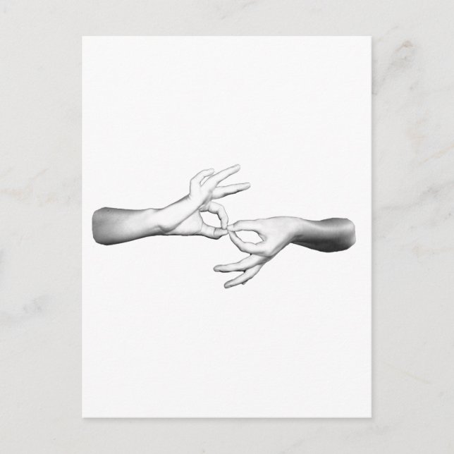 Asl-tolkare Vykort (Framsida)